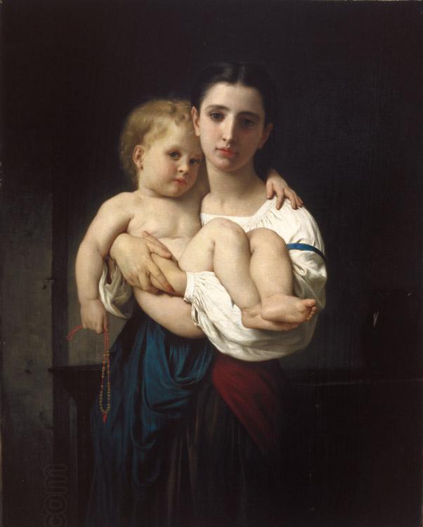 Adolphe William Bouguereau The Elder Sister (mk26) China oil painting art